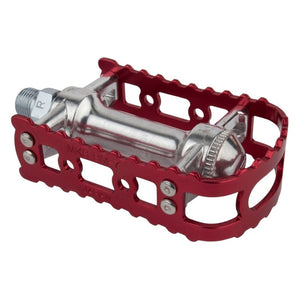 Mks Pedals Mks BM-7 BMX 9/16` Loose Ball Red/Silver Alloy