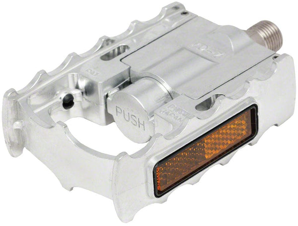 MKS Pedals MKS FD-7 Pedals - Folding  Aluminum 9/16" Silver