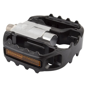 Mks Pedals Mks FD-7 Wide Folding 9/16` Cup & Cone Black Alloy 91x67mm 487g