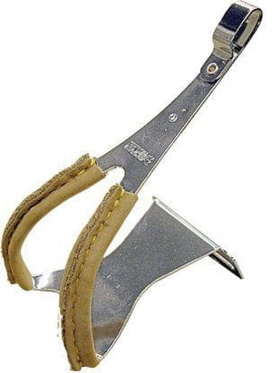 MKS Toe Clips & Straps Med MKS Steel Toe Clips with Leather