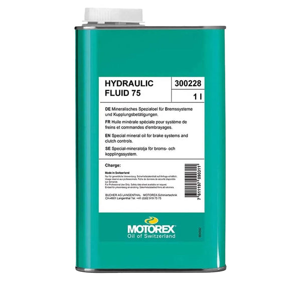 Motorex Disc Brake Bleed Kits and Fluids 1L (33.8Oz) Motorex Bike 75 Hydraulic Fluid