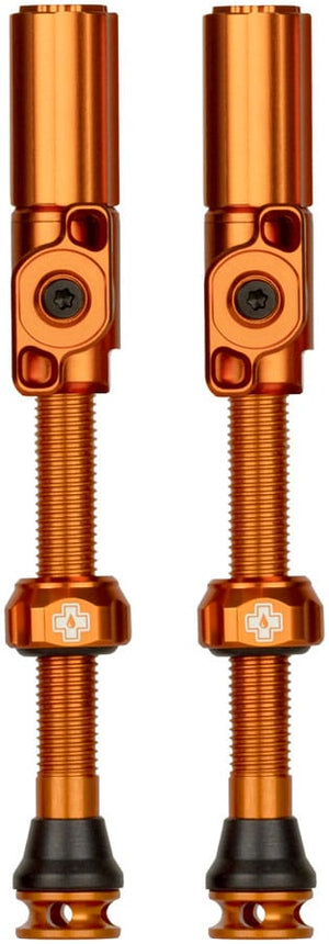 Muc-Off Tubeless Valves Muc-Off Big Bore Hyrid Tubeless Valve Stems - Large 45mm Orange