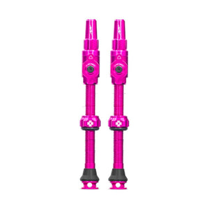 Muc-Off Tubeless Valves Muc-Off Big Bore Lite Tubeless Valve 65mm Pair - Pink