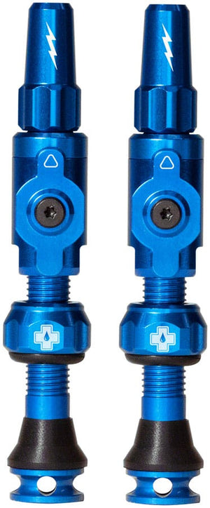 Muc-Off Tubeless Valves Muc-Off Big Bore Lite Tubeless Valve Stems - Medium 35mm Blue
