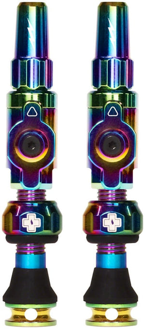 Muc-Off Tubeless Valves Muc-Off Big Bore Lite Tubeless Valve Stems - Small 30mm Iridescent