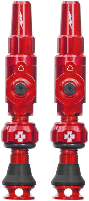 Muc-Off Tubeless Valves Muc-Off Big Bore Lite Tubeless Valve Stems - Small 30mm Red