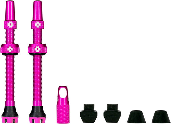 Muc-Off Tubeless Valves Muc-Off V2 Tubeless Valve Kit - Pink 60mm Pair
