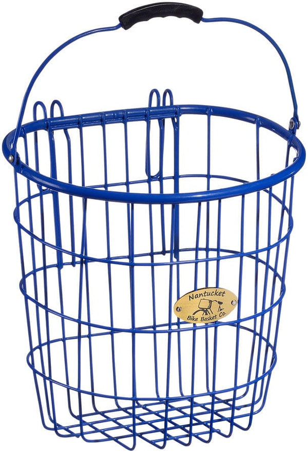 Nantucket Bike Basket Baskets Nantucket Surfside Rear Wire D Pannier Basket - Blue