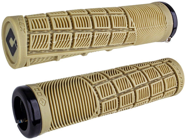ODI Grips Black/Tan ODI Reflex v2.1 Lock-On Grips - Black/Black