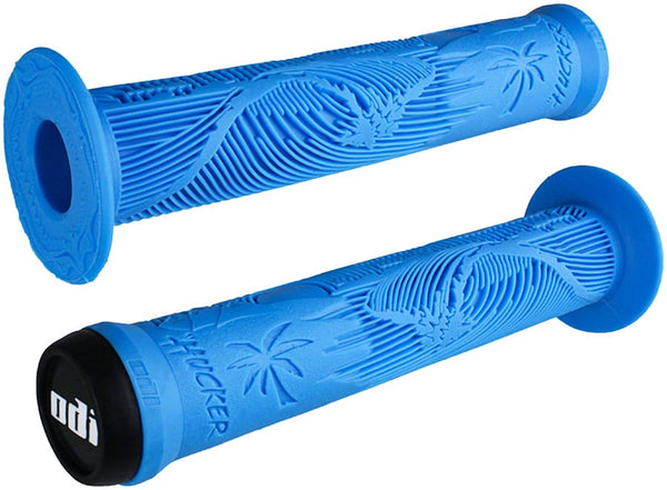 ODI Grips Blue / Flange ODI Hucker Grips