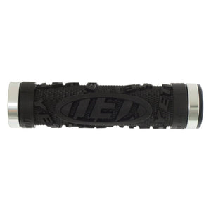 Odi Grips Odi YETI HARD CORE Black w/ Silver Clamps 130mm Dual Lock On