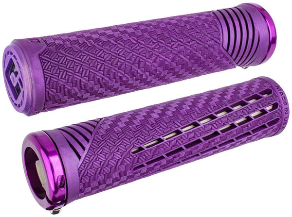 ODI Grips Purple ODI CF V2.1 Grips - Blue Lock-On