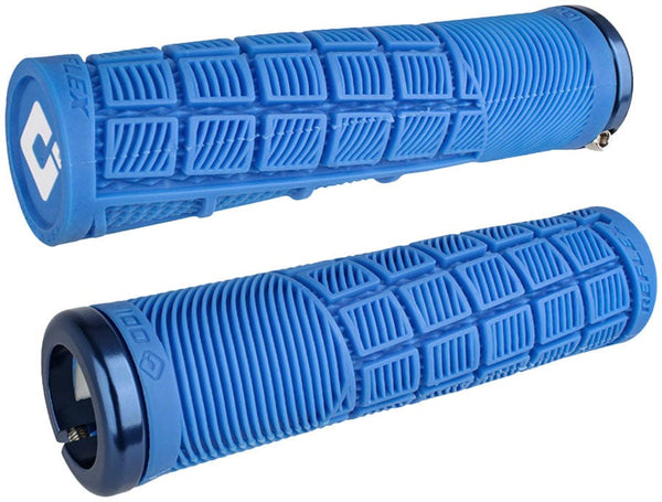 ODI Grips White/Blue ODI Reflex v2.1 Lock-On Grips - Black/Black