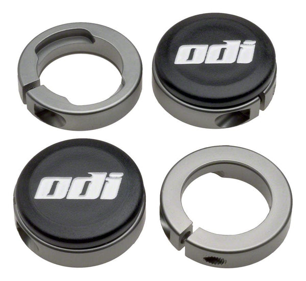 ODI Lock-On Grip Clamps Gray ODI Lock-Jaw MTB/BMX Grip Clamps