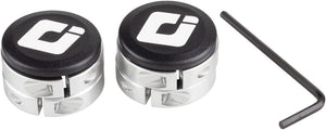 ODI Lock-On Grip Clamps Silver ODI Lock-Jaw MTB/BMX Grip Clamps