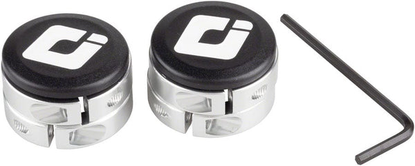 ODI Lock-On Grip Clamps Silver ODI Lock-Jaw MTB/BMX Grip Clamps