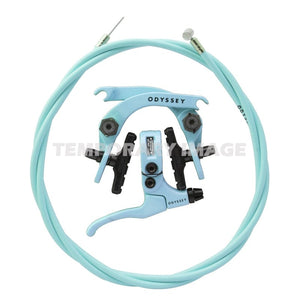 Odyssey Brakes Odyssey Evolver 2.5 U-Brake Set Frt or Rr Ocean Blue Caliper-Lever and Cable