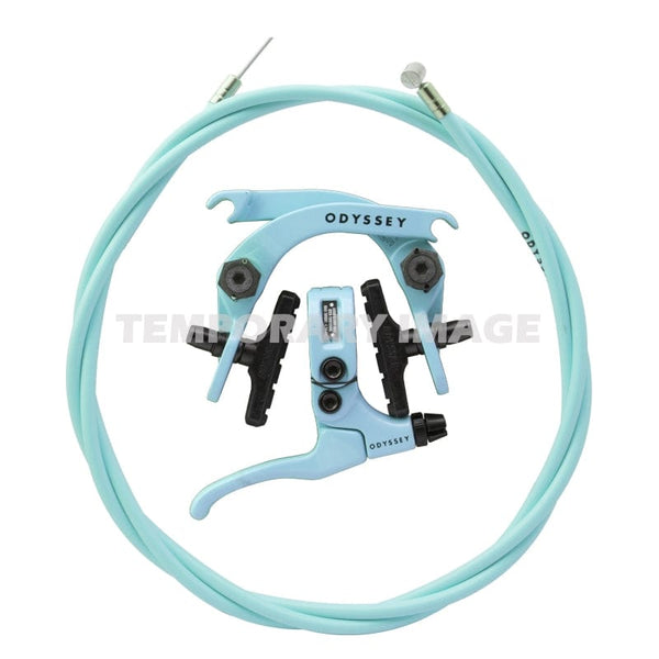 Odyssey Brakes Odyssey Evolver 2.5 U-Brake Set Frt or Rr Ocean Blue Caliper-Lever and Cable
