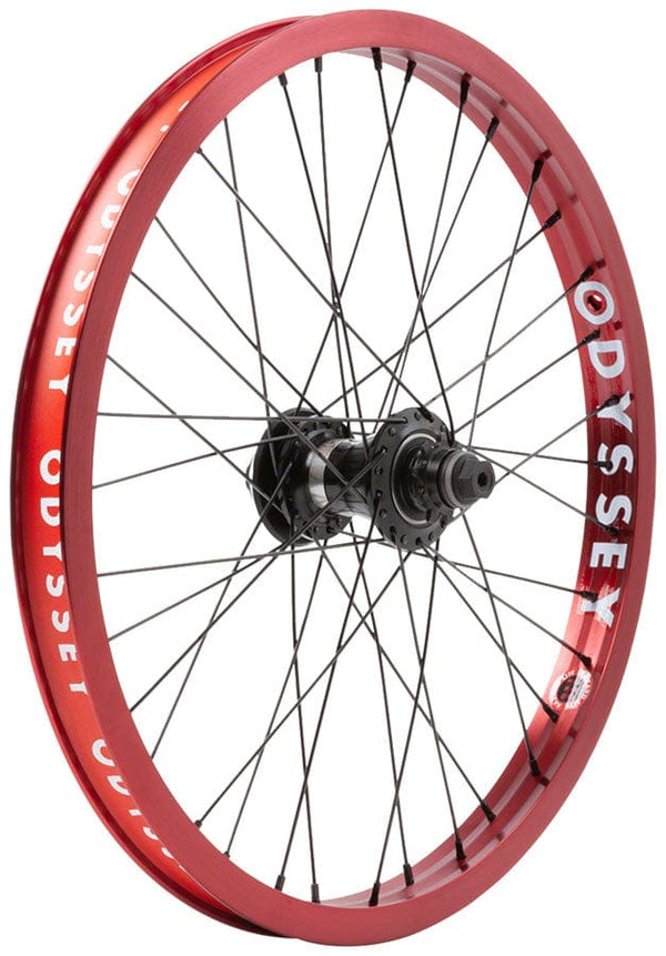 Odyssey Rear Wheel LHD / Anodized Red Odyssey Hazard Lite Freecoaster 20" Rear Wheel