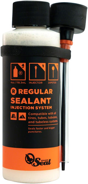 Orange Seal Tubeless Sealants 4Oz / With Twist Lock Applicator Orange Seal Tubeless Tire Sealant