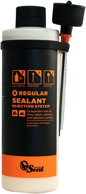 Orange Seal Tubeless Sealants 8Oz / With Twist Lock Applicator Orange Seal Tubeless Tire Sealant