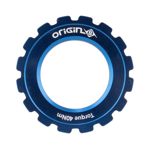 Origin8 Brakes Origin8 CenterLock Disc Lockring Blue Rotor