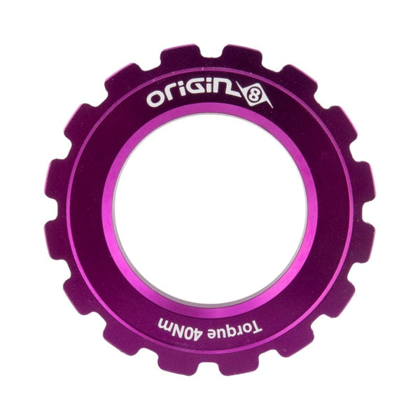 Origin8 Brakes Origin8 CenterLock Disc Lockring Purple Rotor
