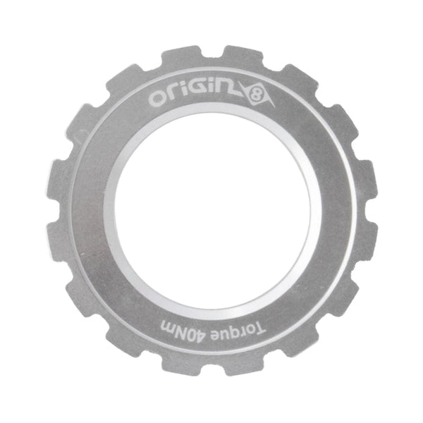 Origin8 Brakes Origin8 CenterLock Disc Lockring Silver Rotor