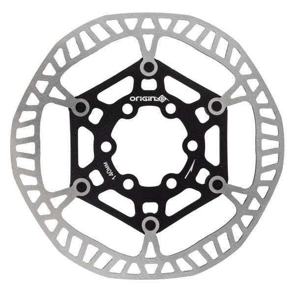 Origin8 Brakes Origin8 SpeedCheck Two-Piece Floating Rotor 140mm Black Rotor