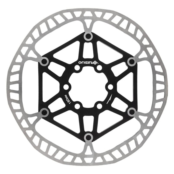 Origin8 Brakes Origin8 SpeedCheck Two-Piece Floating Rotor 160mm Black Rotor