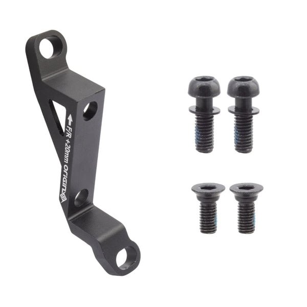 Origin8 Brakes Origin8 Vise Post Mount to Flat Mount Disc Adapter FT/RR Post Mount Flat Mount Black +20mm