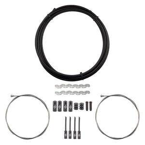 Origin8 Cables and Housing Origin8 Slick Compressionless Road Brake Cable/Housing Kit Front and Rear 3000mm/1500mm & 2800mm 5mm/1.5mm Black Road Compressionless