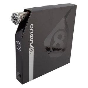 Origin8 Cables and Housing Origin8 SS Slick Polished Road Brake Cable Front or Rear 2800mm 1.5mm SS Silver Box of 100 Road