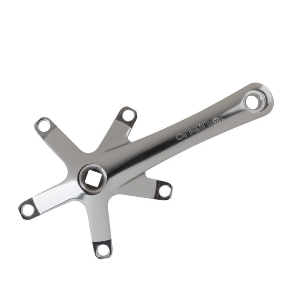 Origin8 Cranksets and Arms Origin8 Alloy Triple Crank Arm Set 155mm 113.5mm Square Taper JIS crankset silver