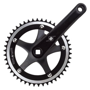 Origin8 Cranksets and Arms Origin8 Trackstar 165x46 103mm JIS Square Taper crankset black/black