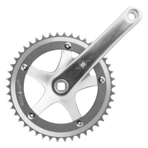 Origin8 Cranksets and Arms Origin8 Trackstar 170x46 103mm JIS Square Taper crankset silver/silver
