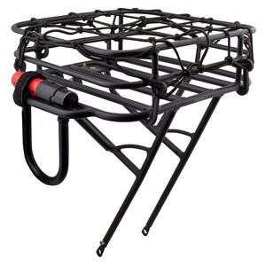 Origin8 Exclude Origin8 Rush Messenger Front Basket Rack Front Axle Mount Black 26`/27.5`/29`/700c