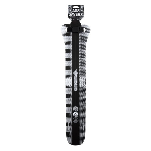 Origin8 Fenders Origin8 Hi-Fi Ass Savers Rear Fender Extended Wide Rear 555mm x 80mm Polypropylene Black/White 60g
