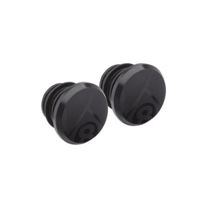 Origin8 Grips Origin8 Alloy Road Push-In Bar End Plugs Anodized Black Push-In 25mm