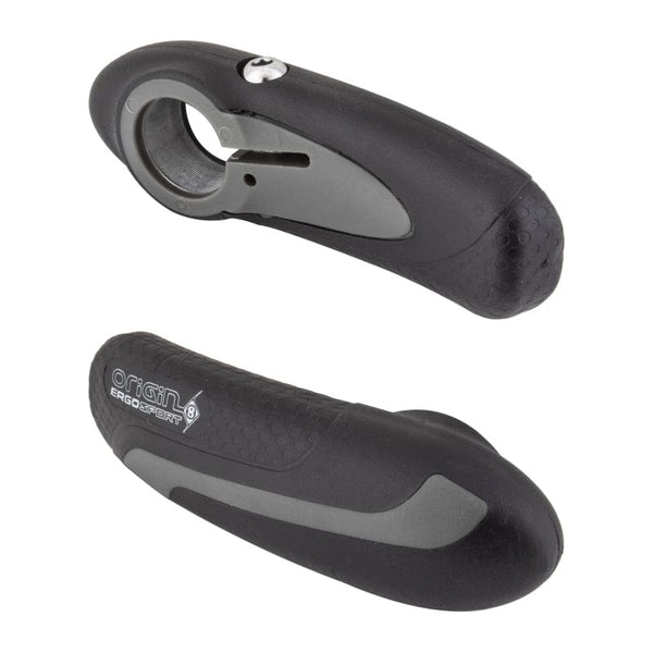Origin8 Handlebar Accessories Origin8 Ergo Sport Bar Ends Black/Gray