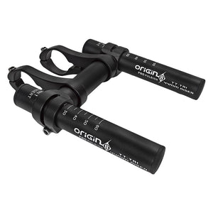 Origin8 Handlebars Origin8 Mini Tri Clip-On Bars 25.4mm - 31.8mm 110mm x Ø22.2mm Black Aero Bars AL6061