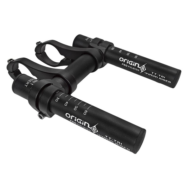 Origin8 Handlebars Origin8 Mini Tri Clip-On Bars 25.4mm - 31.8mm 110mm x Ø22.2mm Black Aero Bars AL6061