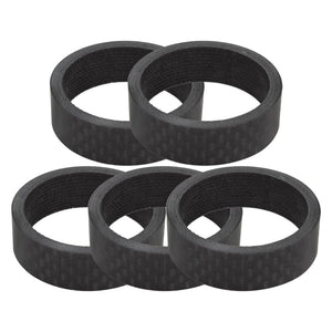 Origin8 Headsets Origin8 3K Carbon Fiber Headset Spacers SHIS Spacer 1-1/8` x 10mm Carbon 5 Spacers Carbon