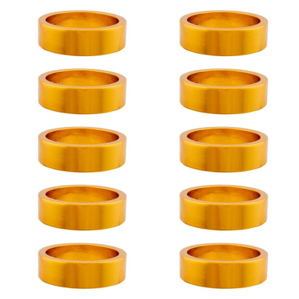 Origin8 Headsets Origin8 Alloy Headset Spacers SHIS Spacer 1-1/8` x 10mm Gold 10 to a bag Alloy