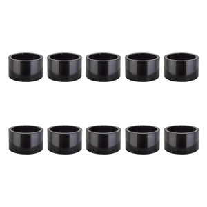 Origin8 Headsets Origin8 Alloy Headset Spacers SHIS Spacer 1-1/8` x 20mm Black 10 to a bag Alloy