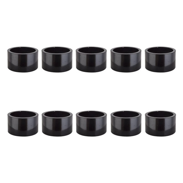 Origin8 Headsets Origin8 Alloy Headset Spacers SHIS Spacer 1-1/8` x 20mm Black 10 to a bag Alloy