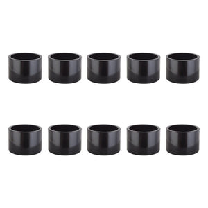 Origin8 Headsets Origin8 Alloy Headset Spacers SHIS Spacer 1` x 20mm Black 10 to a bag Alloy