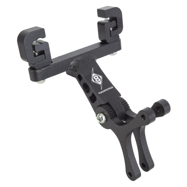 Origin8 Hydration Origin8 HydroRail Dual Cage Saddle Mount  AL6061 Black Saddle Rail