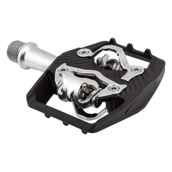 Origin8 Pedals Origin8 Everland Race Double Clipless 9/16` 3 Sleeve Black/Silver SPD Carbon/Nylon