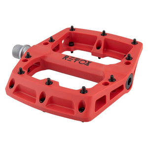 Origin8 Pedals Origin8 Retox Platform 9/16` 1 Sealed and 1 Sleeve Red Composite 113x105x18mm
